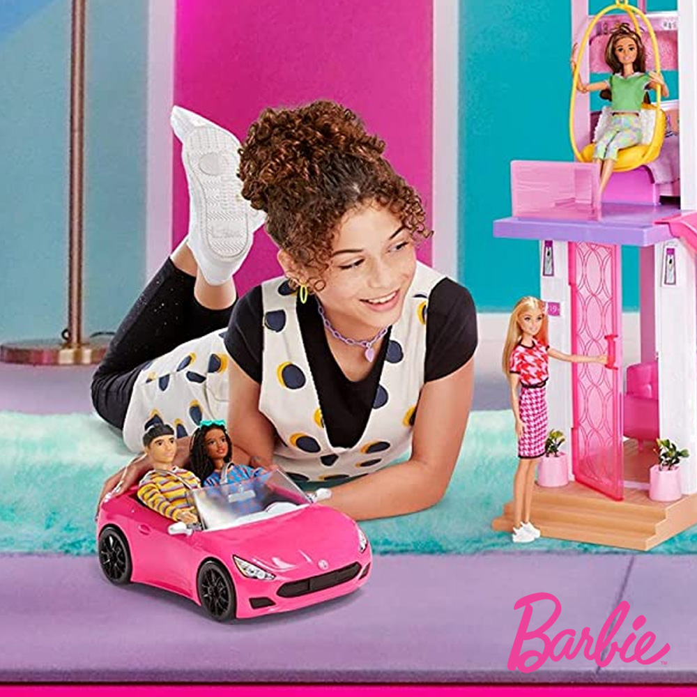 Barbie e o seu Carro Descapotável - Autobrinca Online